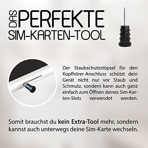 10x Staubschutz StÃ¶psel Smartphone by innoGadgets | Staubstecker, Schutz fÃ¼r Android Micro-USB Anschluss - Samsung Galaxy S7 | Silikon StaubstÃ¶psel | Transparent