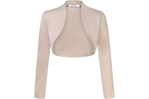 KOJOOIN Coprispalle Donna Bolero Cardigan Corto Bolero da Donna Festivo Elegante Giacca a Spalla