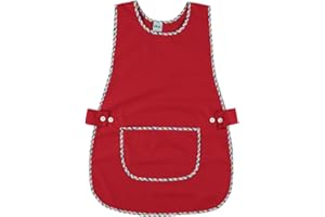 Siry Work Grembiule Scuola Infanzia, Cucina Donna, Taglia Unica, Regolabile in Vita con Due Bottoni che lo Rendono Facile da Indossare, Made in Italy, Art. Dalia