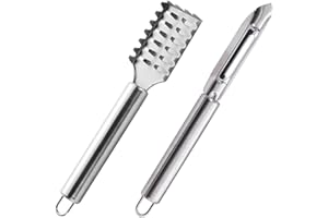 CVDYWDJIE 1 Eliminador De Escamas De Pescado Y Pelador De 1 Pieza, Utensilios De Cocina Para El Hogar, Multiherramienta, Herramienta Peladora De Acero Inoxidable