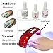 Ushion Holographic Nail Powder Laser Effect Rainbow Glitter Chrome Nail Powder Pigment For Nail Art