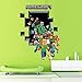 Produktbild Minecraft Wandtattoo Wallsticker Sticker Figuren
