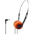 CALANDIS® Retro Style Headphone Practical Photo Props for Running Walking Take A Plane Orange | Headphones | Portable & Headphones