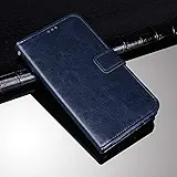 CareTell Flip Cover for Oppo F9 Pro (Navy Blue)