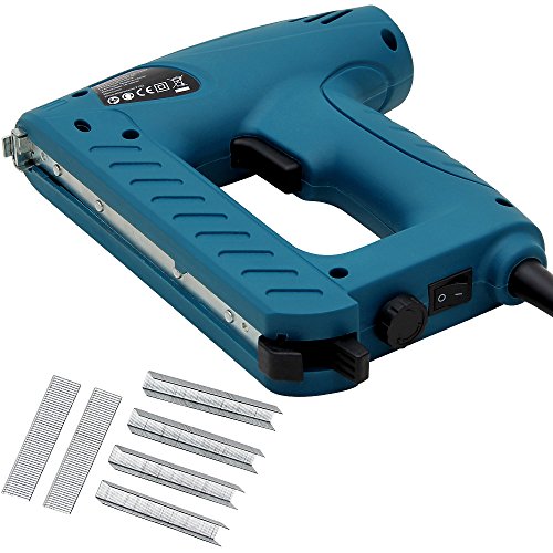 Monzana Kombi Elektrotacker Elektronagler inkl. 400 Klammern + 100 Nägel mit Sicherheitsschalter und Anti-Stau-Mechanismus - 5