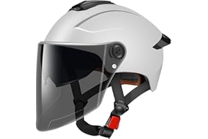 AOOPOO Casque Trottinette Electrique Adulte, Casque Velo Homme Femme avec Visière et Lunettes, Casque de Cyclisme Unisexe Haute Protection, Casque pour Vélo Électrique, Trottinette, Skateboard, Motos