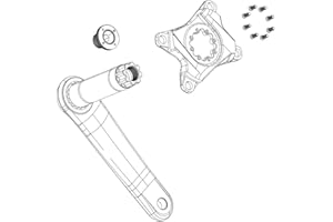 SRAM accessorio SPIDER TORX MOUNTING BOLTS T20 QTY8, Noir