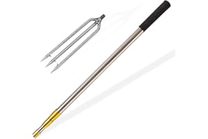Dutiplus Telescopic Fish Gaff with 1~5 Teeth Assorted harpoons Barbed, Sea and Ice Fishing Spear Gig for Hunting Fish Frog Mole