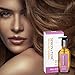 Simon & Tom Moroccan Treatment Hair Serum - rich in Argan Oil. Smoothes, Control Frizz, adds Shine. Suitable for All Hair Types: normal, thick, curly, fine, dry, coloured, damaged. Perfect for Nourished, Conditioned, Shiney hair. 100ml