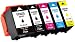 Produktbild Printing Pleasure 202XL 5 XL Druckerpatronen kompatibel für Epson Expression Premium XP-6000, XP-6005 | C13T02G74010: C13T02G14010, C13T02H14010, C13T02H24010, C13T02H34010, C13T02H44010