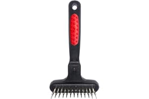 Masterclip, rastrello per Rimuovere i peli del Cane, con Denti Imbottiti retrattili