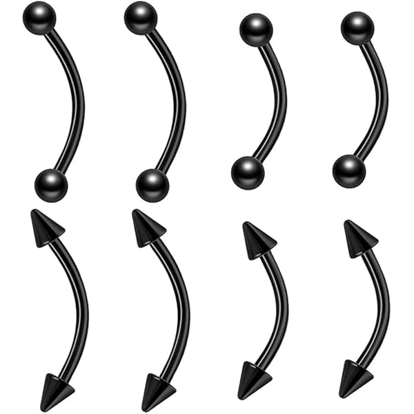 Piercing A Barretta 16 Pezzi - Acciaio Chirurgico, 16G, Per Trago, Labbro, Sopracciglia - Foto 8