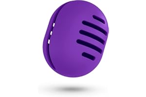 Fauxomor Custodia Spugna per Trucco Doppia Faccia Traspirante per Viaggio,Porta Spugna in Silicone per Beauty Blender per Tutte le Spugne,Riutilizzabile e Igienica Facile da Trasportare,Viola