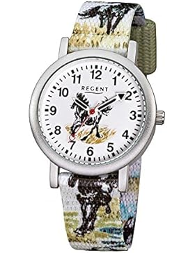 Regent Kinderuhr F489 Textilband mit Motiv