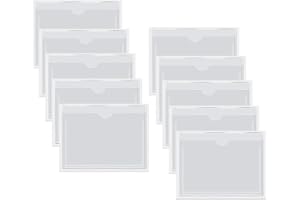 SIOPPKIK 10 Stück Parkscheinhalter für die Windschutzscheibe, Selbstklebend Transparent Parkschein Halter für Auto, Van, Wohnwagen und Windschutzscheibe, 12 x 9cm