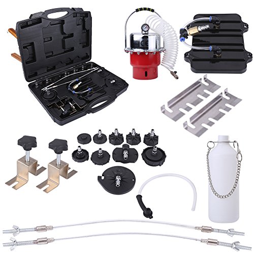 Preisvergleich Produktbild Bremsenentlüftungsgerät Druckluft Bremsenentlüfter Kit Tool Professional Bremsen-Entlüftungs-Set für Blutungen von Bremse und Kupplung Systemen, Air Supply 0–60 PSI