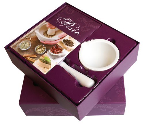 Preisvergleich Produktbild Gourmet Set Pesto: Kochbuch mit Kräutermörser und Stößel (Edition Fackelträger Buchgeschenkboxen)