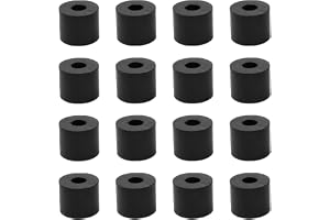 16 stycken gummiavståndshållare, M10 plastdistanshylsor, 25 mm ytterdiameter 10 mm innerdiameter 20 mm tjocklek plastavstånds