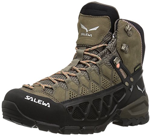 Salewa Ws Alp Flow Mid Gtx, Botas de senderismo Mujer, Marrón/Rojo (W