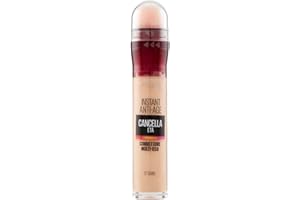 Maybelline New York Corrector Líquido El Borra Edad, con Bayas de Goji y Haloxyl, Cubre Ojeras y Pequeñas Arrugas 07 Sand, 6,8 ml