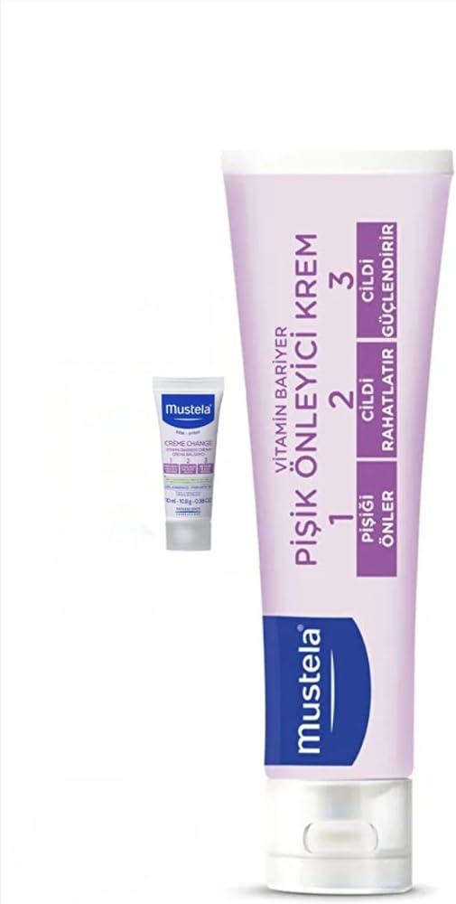 Mustela Bebek Pişik Önleyici Koruyucu Doğal Kökenli Bakım Kremi 100Ml Seyahat Boy + 10Ml Hediyeli 110 Ml
