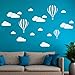 Produktbild Wandaufkleber Großer Wolken-Ballon,Hevoiok Wandtattoo Wolke Wall Decals Wandbild Abnehmbar Wohnkultur Wandsticke für Kinderzimmer (Weiß)