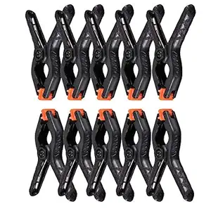 SUPERNIC 10 PCS Photography Backdrop Support Spring Clamp 4.3