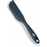 Lacor 64471 - Kitchen Spatula Grey, Narrow Statula Silicone, Utensils | In flexible silicone, stir and serve without scratchi