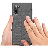 Spia Samsung Galaxy Note 10 ile uyumlu Kılıf Siyah Moss Silikon Kapak Orijinal Esnek İnce Geliştirilmiş Dayanıklı Darbe Karşı