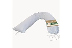 allnatura Mana Coussin d'allaitement en flocons de latex et laine - Fabriqué en Allemagne - Équipement initial - Coussin de grossesse avec 100 % laine vierge de mouton biologique naturelle et flocons