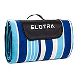 SLOTRA Picknick Decken Fleece Wasserabweisend Unterseite...