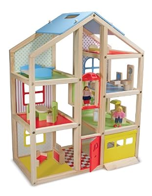 Melissa & Doug - 12462 - Maison De Poupée En Hauteur En Bois