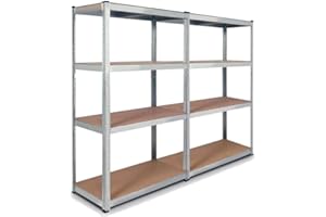 EURO VANADIUM - Double étagère Charges Lourdes en métal