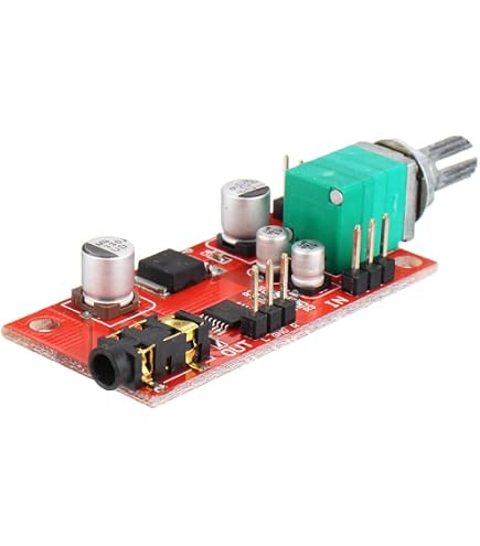 Hailege 5 Pezzi TDA1308 – Scheda Amplificatore Stereo Per Cuffie, Modulo DC 3V-6V Con Basso Consumo E Alta Qualità Audio