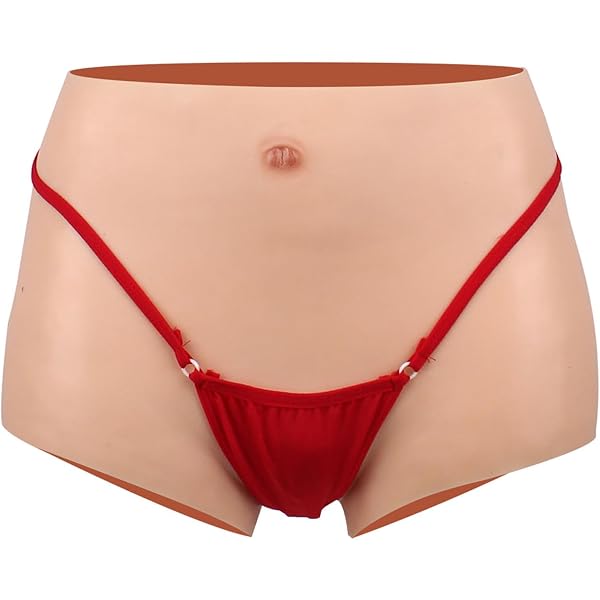 Silicone Pant Thickened Panty Hip Shaping Pants Fake Vagina Cosplay