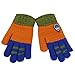 Produktbild happy event Kinder Mädchen Jungen Winter Cartoon Bär Patchwork halten warme Handschuhe (Orange)