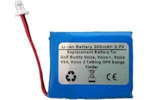 STARNOVO 300mAh 3.7V Li-Polymer Replacement Battery for Golf Buddy Voice, Voice+, Voice VS4, Voice 2 Talking GPS Range Finder