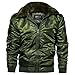Produktbild togel Herrenjacke Herren Winter Loose Fitting Fluganzug Mantel Winter Verdickung Mantel Lässig Komfortable Hoodie Einfarbig Jacken Leichte Herrenjacken Winterjacke Männer Armee Grün Schwarz Navy