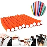 GLAMOUROUI Magic Hair Foam Rollers Soft Twist Curler Rods For Your Hair (Multico... GLAMOUROUI Magic Hair Foam Rollers Soft Twist Curler Rods For Your Hair (Multico...