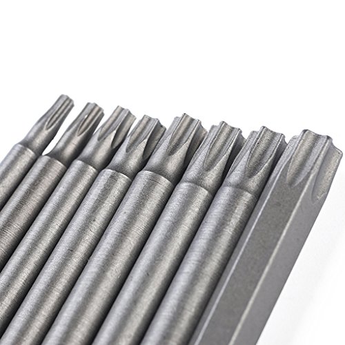 MagiDeal 8pcs / Set Torx Sternkopf Schraubenzieher Bits Stahl 1/4 Hex Schaft 100mm - 6