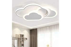 BALTRE 32W LED Plafoniera, Lampada Da Soffitto Nuvola Creativa, 6000K luce bianca, Moderna Bianca Plafonieras, Utilizzata in Soggiorno, Camera Da Letto, Corridoio Camera Dei Bambini 42cm*25cm*6cm