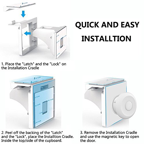 Dokon Cerraduras Magnéticas de Seguridad para Niños (10 cerraduras + 2