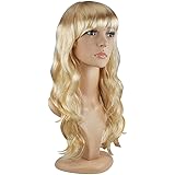 TRIXES Blonde Wig - 50 cm Long Wavy Hair for Costume Parties - Blonde Curly Wig for Cosplay Costume Parties Carnival etc