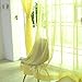 Produktbild dgyl88 Solide Moderne Vorhänge für Wohnzimmer Divider Garn String Vorhang Streifen Drapieren Decor Cortinas 11 Farben 200 cm x 100 cm(2 stückGold)