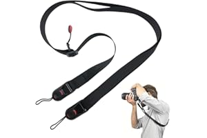 COYUN 1x Kamera Schultergurt, Kamera Tragegurt Schnellverschluß, Verstellbarer Kameragurt Schultergurt, Universal Kameragurt, Schnellverschluss Kamera Trageband, für DSLR-Kamera, kann gewaschen werden