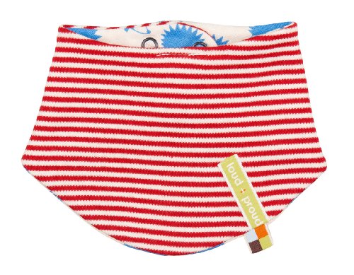 loud + proud Unisex Baby (0-24 months) Neckerchief -  Red - One Size