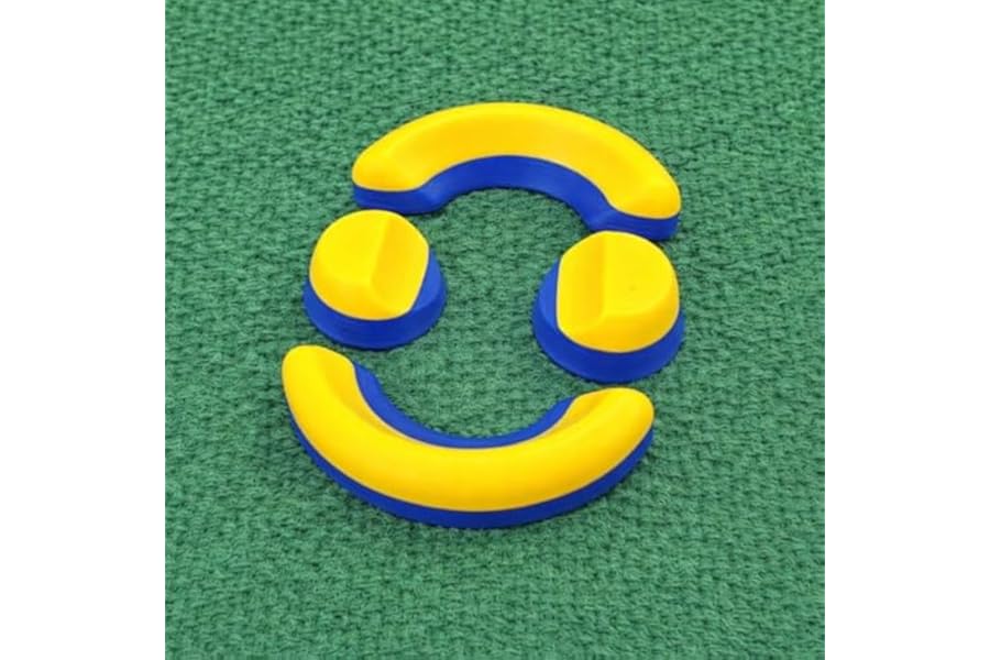 Precision Forge 3D Lawn Bowls Wedges Set of 4 – Anti-Slip Bowls Chocks – Multi-Colour Options – Durable Grip for Indoor & Outdoor Use