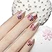 douself® 50 Sheet 3D Mix Color Floral Design Nail Art Stickers Flower Decals Manicure Beautiful Fashion Accessories Decoration