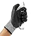 Produktbild Schnittschutz Handschuhe Level 5 Schutz EN-388 Zertifiziert Schnittschutzhandschuhe Gartenhandschuhe Leicht Arbeitshandschuhe für Küche, Gartenarbeit, Holzschnitzerei, Bau, 1 Paar Größe L(kleiner als Standard)