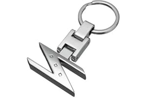 GOZAR DEC Gadgets Lettre Z Porte Clé Porte-Clés Chrome Finition pour Nissan 280Zx Était Une 300Zx 350Z 370Z Z